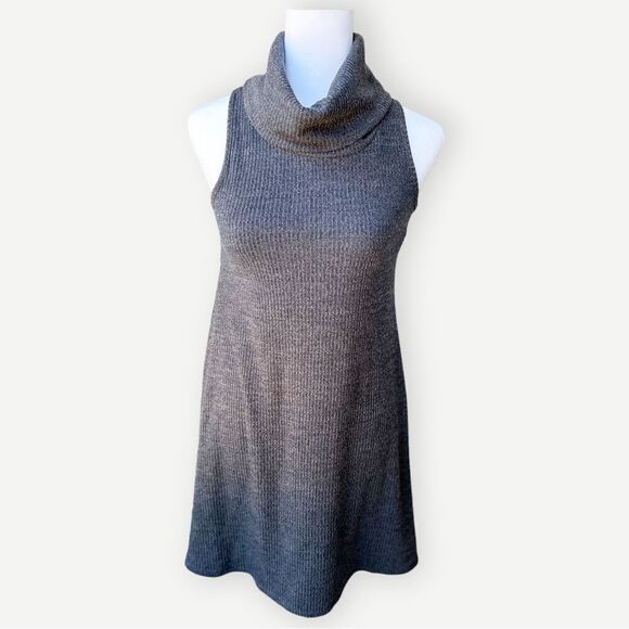 Zunie Juniors Girls Sleeveless Cowl Neck Ribbed Gray Sweater Dress. 14. NEW. - Picture 1 of 9